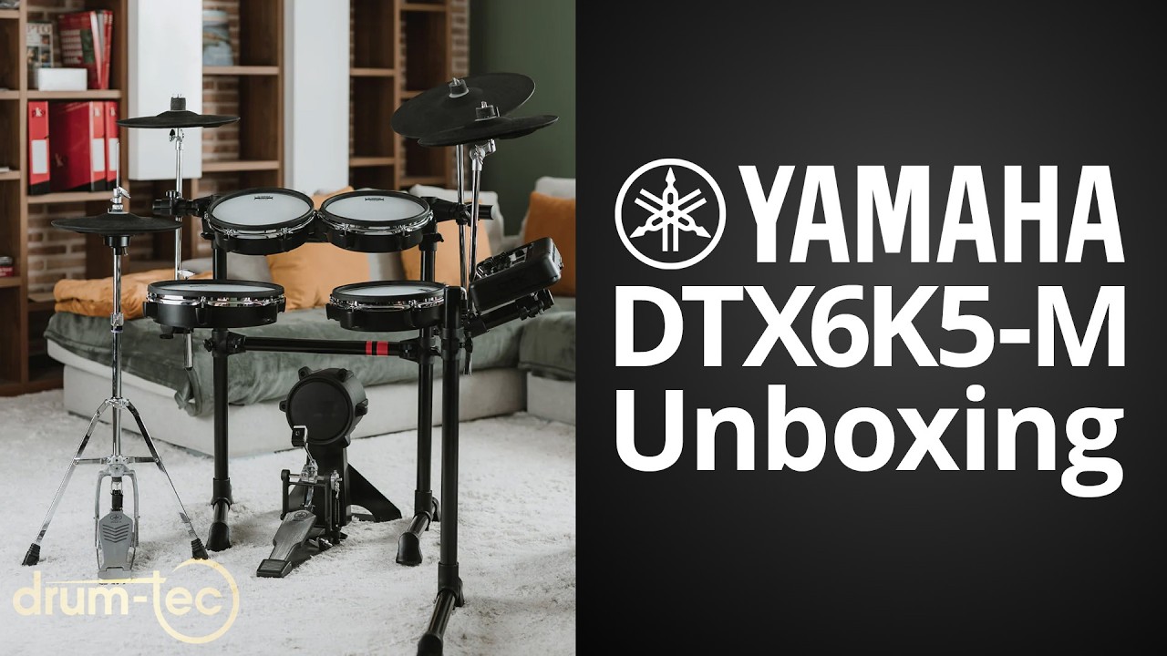 Unboxing Yamaha's DTX6K5-M E-Drum Set