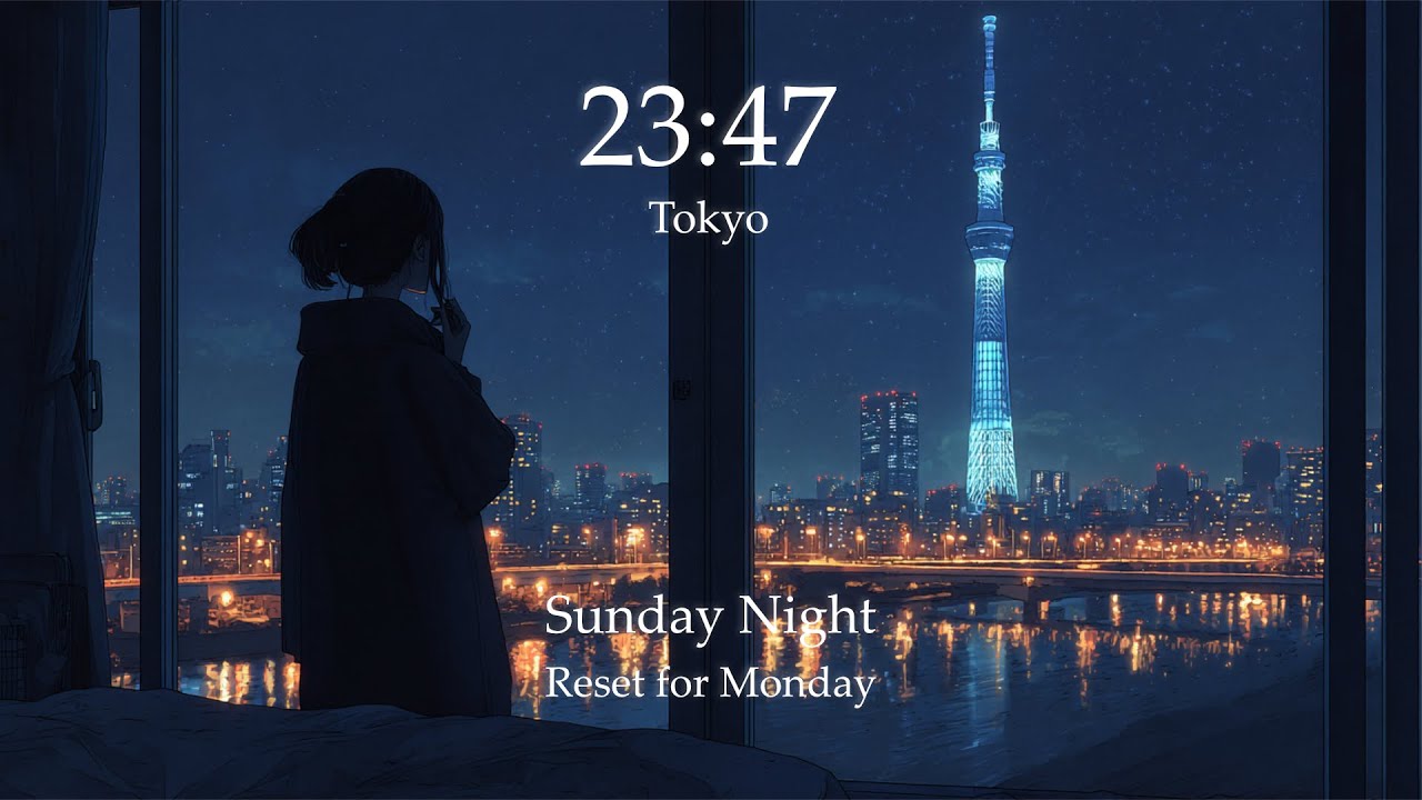 【日曜の夜】月曜前に整える、静かなChill Pop｜Sunday Night Tokyo
