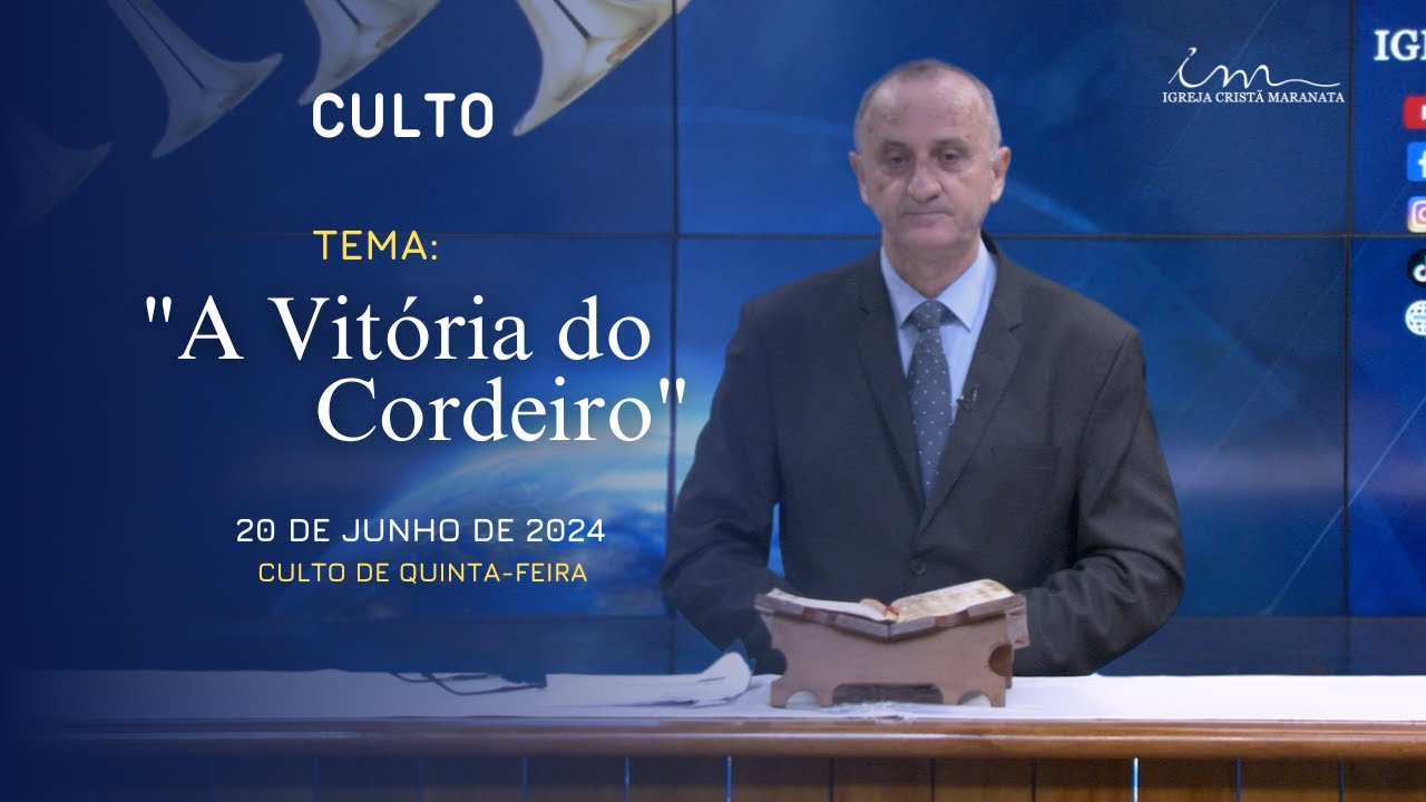 20/06/2024 - [CULTO 20H] - Igreja Cristã Maranata - Tema: 