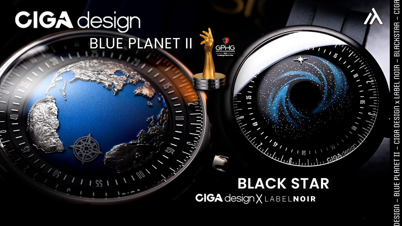 Relojes de Otro Planeta - CIGA Design Blue Planet II + CIGA Design x Label Noir Black Star
