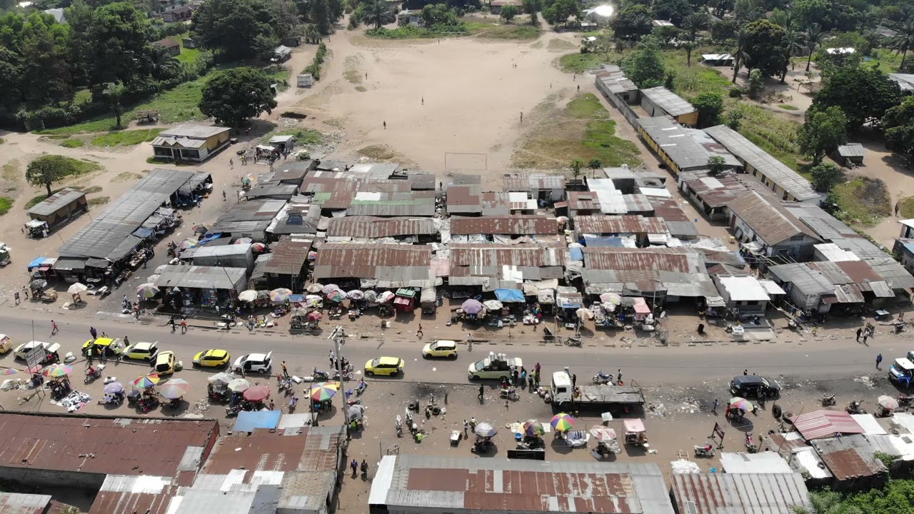 Mbankana MALUKU Drone Shot / Chef Mbankana Area , Maluku Kinshasa