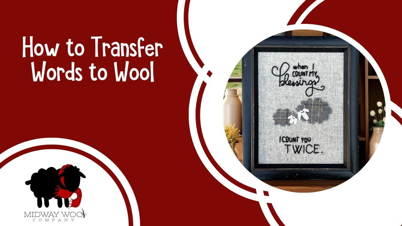 How to Transfer Designs to Wool | Wool Appliqué with Glad Press’n Seal