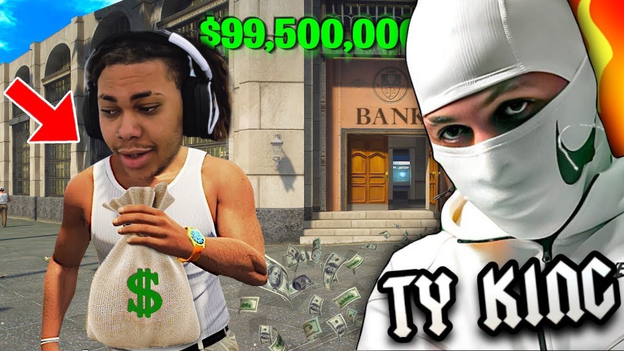 DOMIILOL Y TY KING ATRACAN UN BANCO EN GTA ROLEPLAY OMG😱 PT1