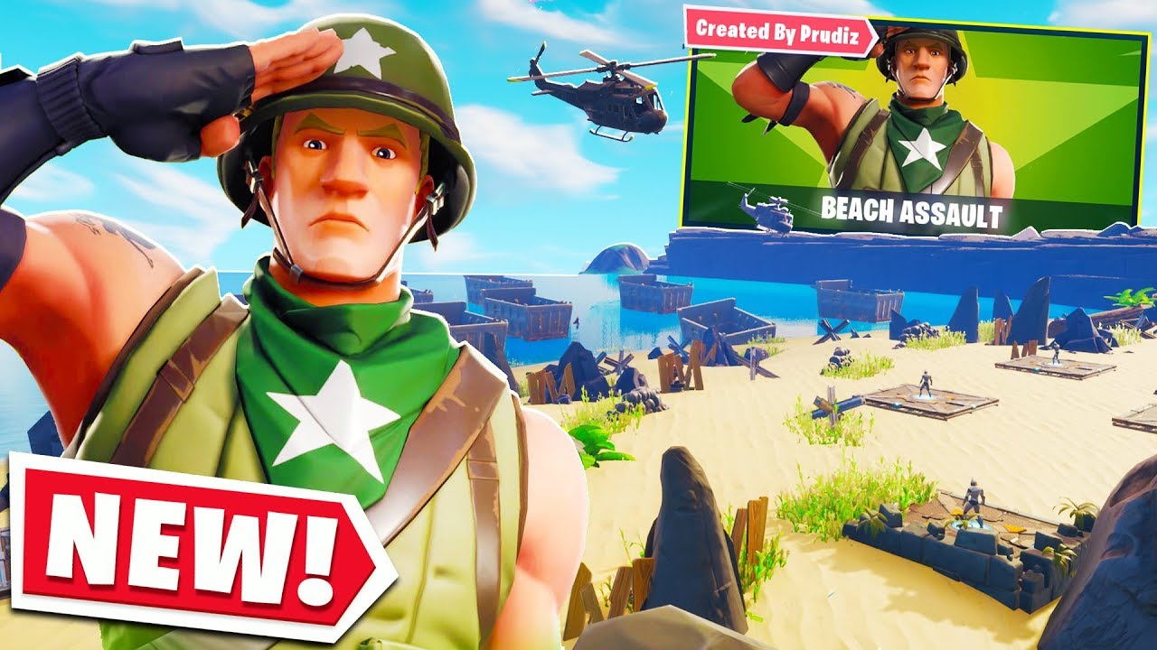 The *NEW* BEACH ASSAULT FORTNITE CREATIVE LTM! (Fortnite Battle Royale)