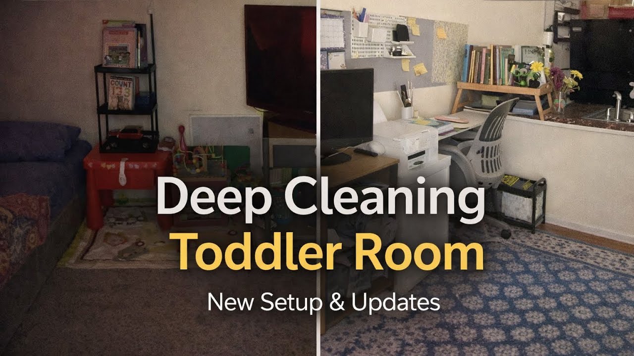 Deep Cleaning My Toddlers’ Room | Realistic Mom Reset Day 