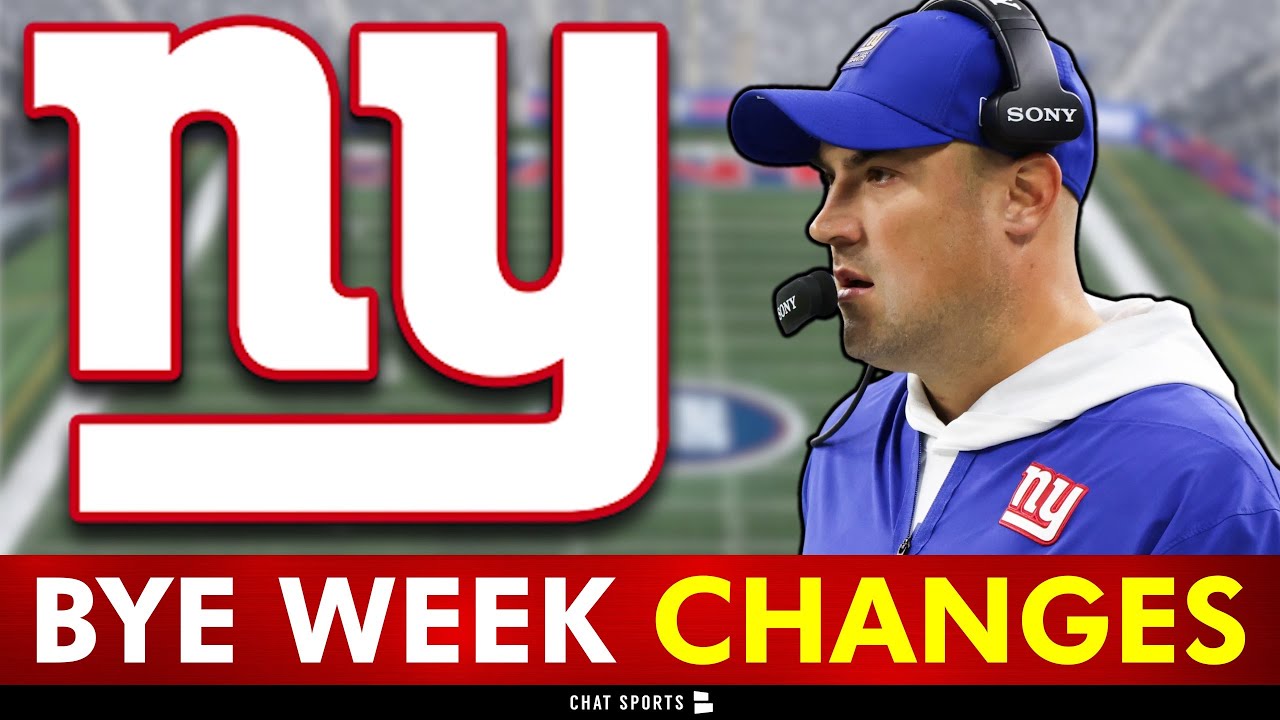 Giants Bye Week Changes They MUST MAKE | New York Giants Rumors