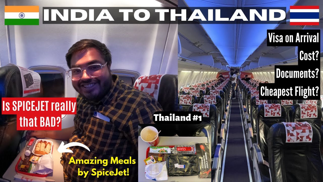 Kolkata to Bangkok in SPICEJET B737 | Visa on Arrival for Indians | Thailand Series