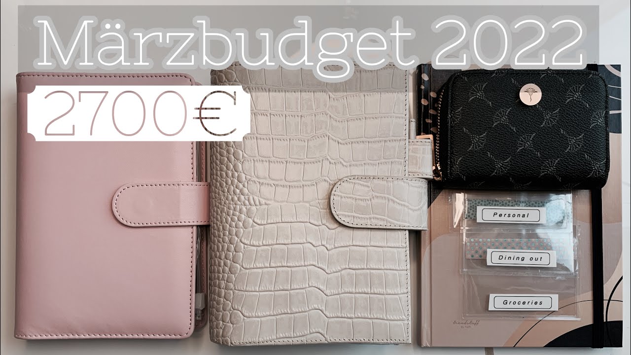 Monatsbudget mit ECHTEN Zahlen // 💵 1450€ CASH Stuffing 💵 // März 2022