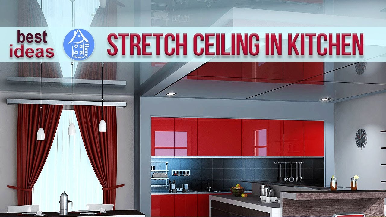 💗 Stretch ceilings in the kitchen - 30 Ceiling Design Ideas