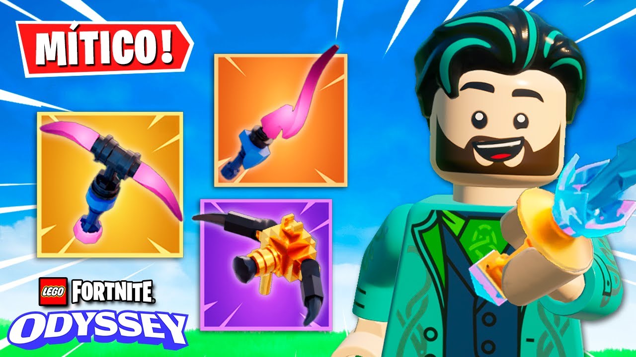 Como pegar Ferramentas e Armas M&iacute;ticas no LEGO Fortnite Odyssey