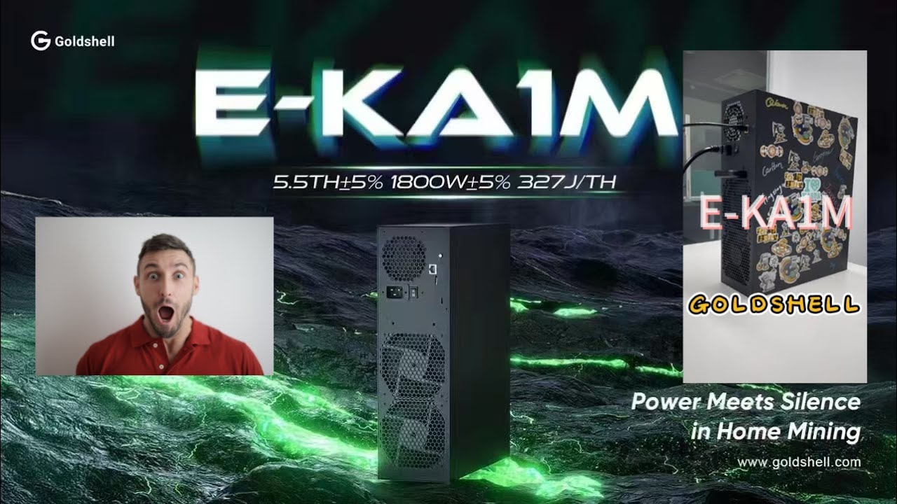 The best $Kaspa home miner in the world so far? &mdash; #Goldshell #E-KA1M 5.5Th #45dB
