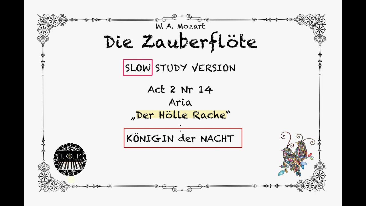 Zauberflöte Act2 Nr14 | Aria Königin 