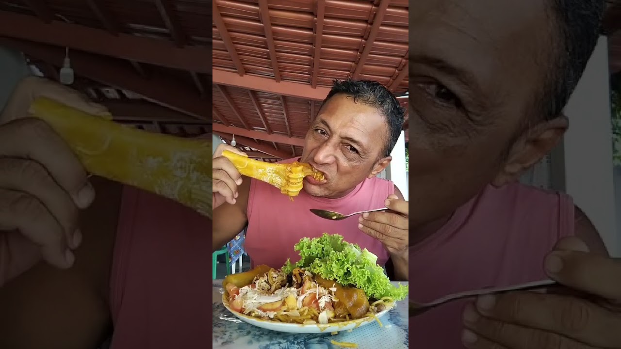 Almoçando mocotó de vaca
