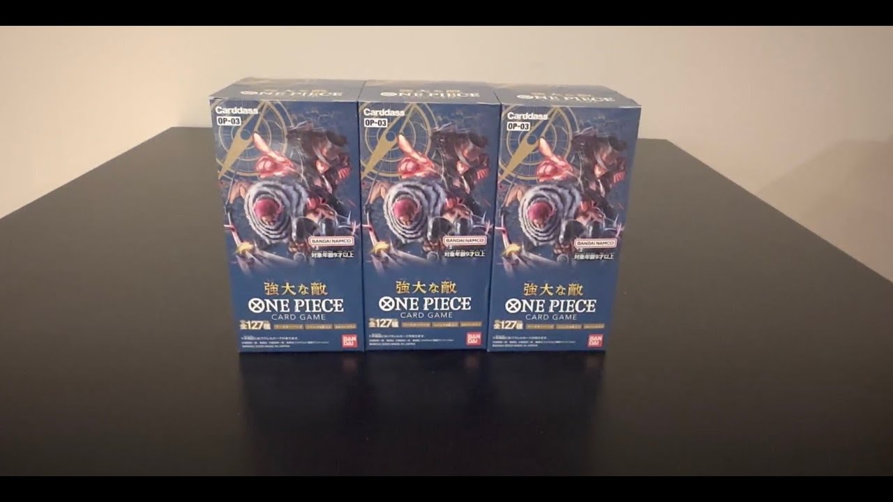 One Piece TCG Set 3 Mighty Enemies Unboxing! 3 Boxes! Chasing Ace/Katakuri Alt Arts! OP-03