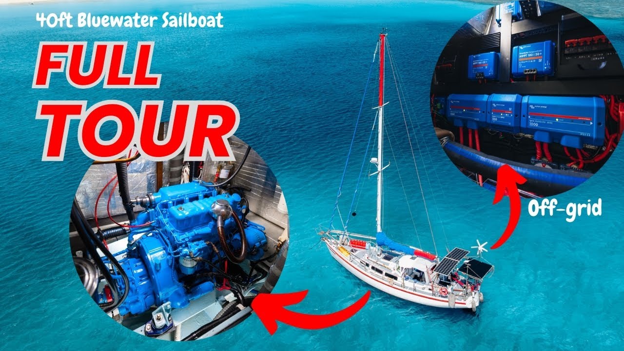 Full BOAT TOUR of Our 40ft Steel Off-Grid Liveaboard Sailboat [TOBYRRUF]