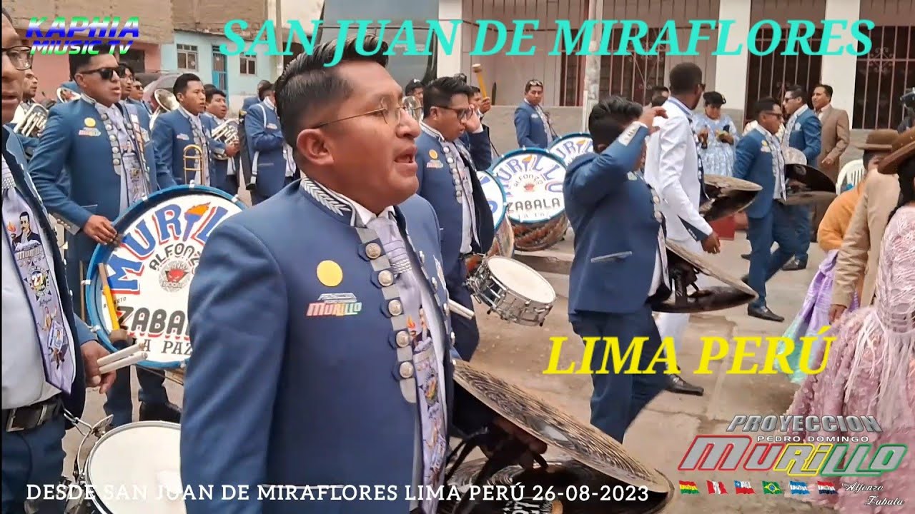 DESDE BOLIVIA PROYECCIÓN MURILLO EN LIMA PERÚ,SAN JUAN MIRAFLORES 2023,50 AÑOS DE LA SRA.ELVIRA M.U.
