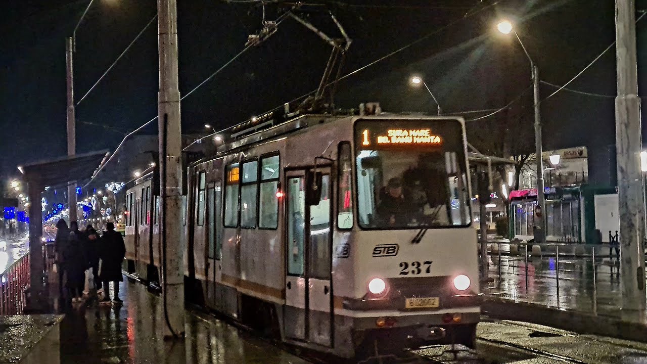 Tramvaiul V3A-2S-93 #237 repartizat pe linia 1