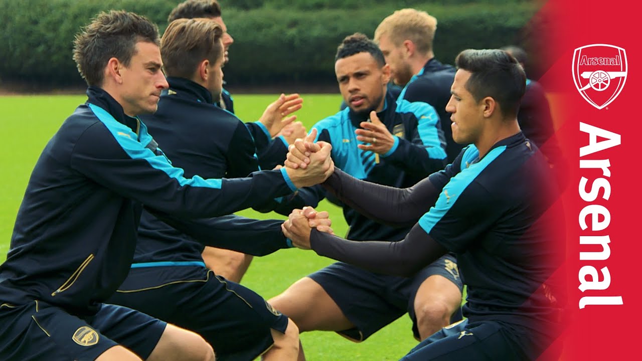 One-touch, backheels and keepy uppies as Arsenal prepare for their Champions League campaign