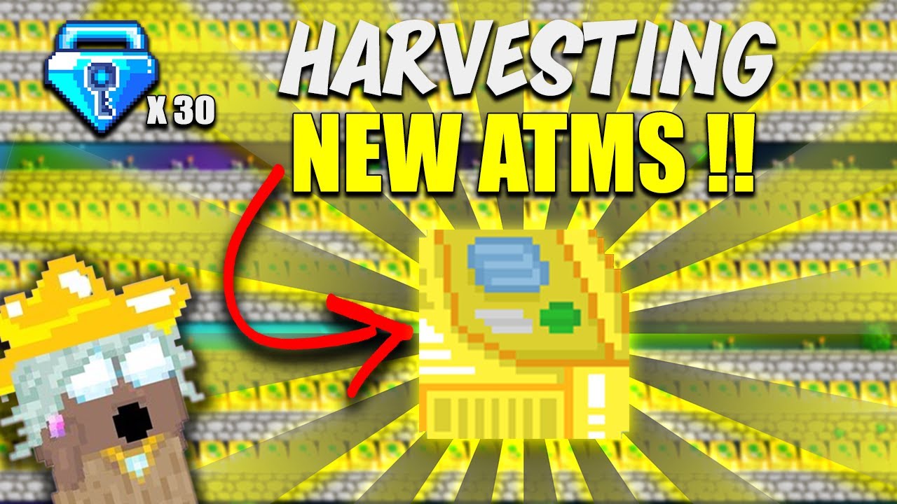 Collecting Gems... BRAND NEW ATM 3000!! | Growtopia
