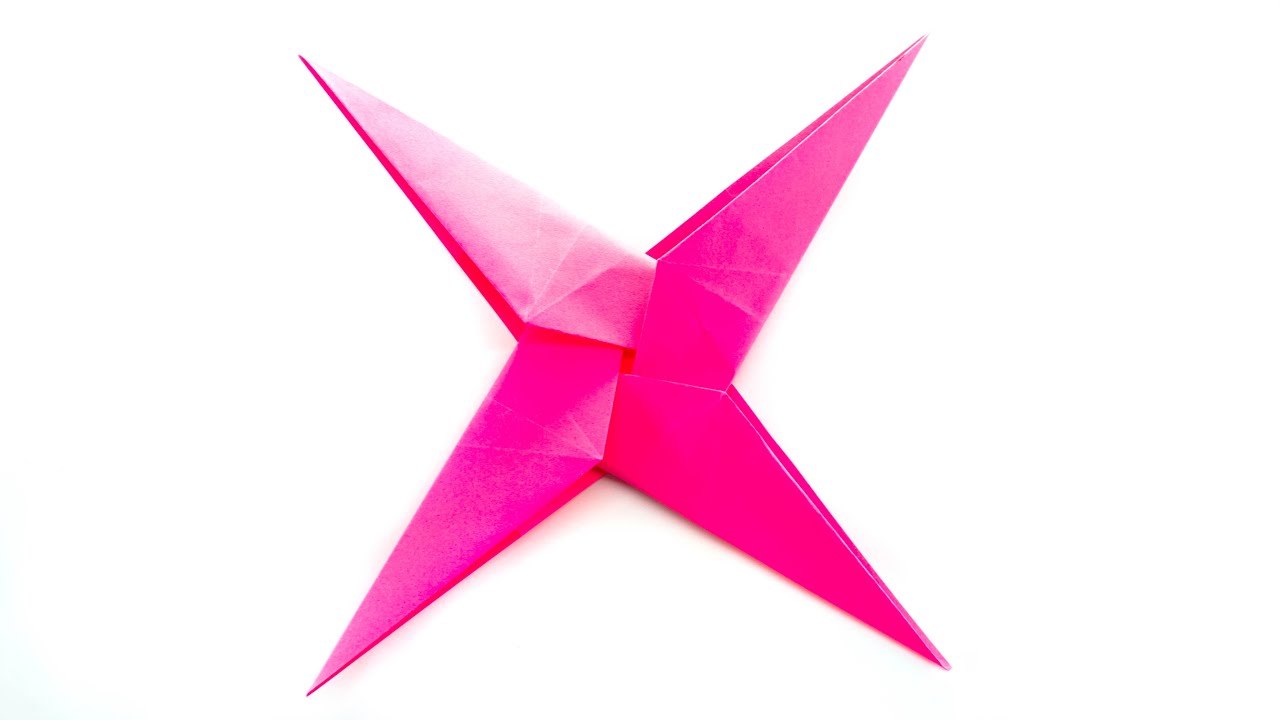 Como fazer uma estrela ninja de origami. Armas de papel.