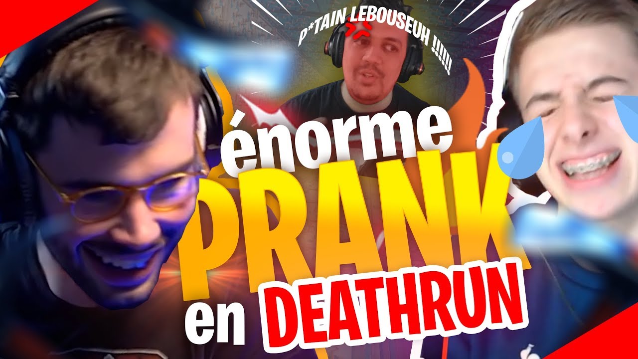 ÉNORMES PRANKS EN DEATHRUN DE LEBOUSEUH, THEKAIRI78 & MICHOU ! (sur Fortnite Battle Royale)
