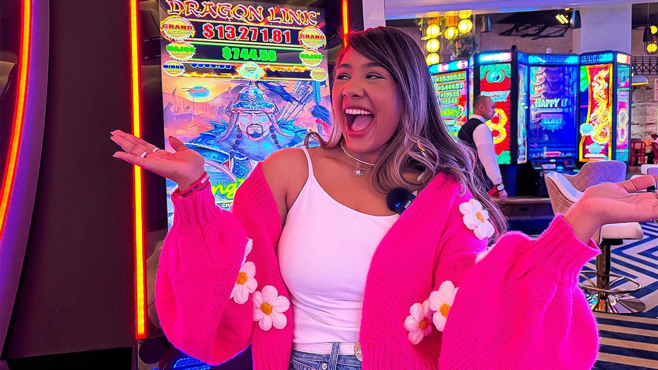 💥Mi esposo me RETÓ A GANAR en la PEOR Máquina de Dragon Link del mundo!🫣💴