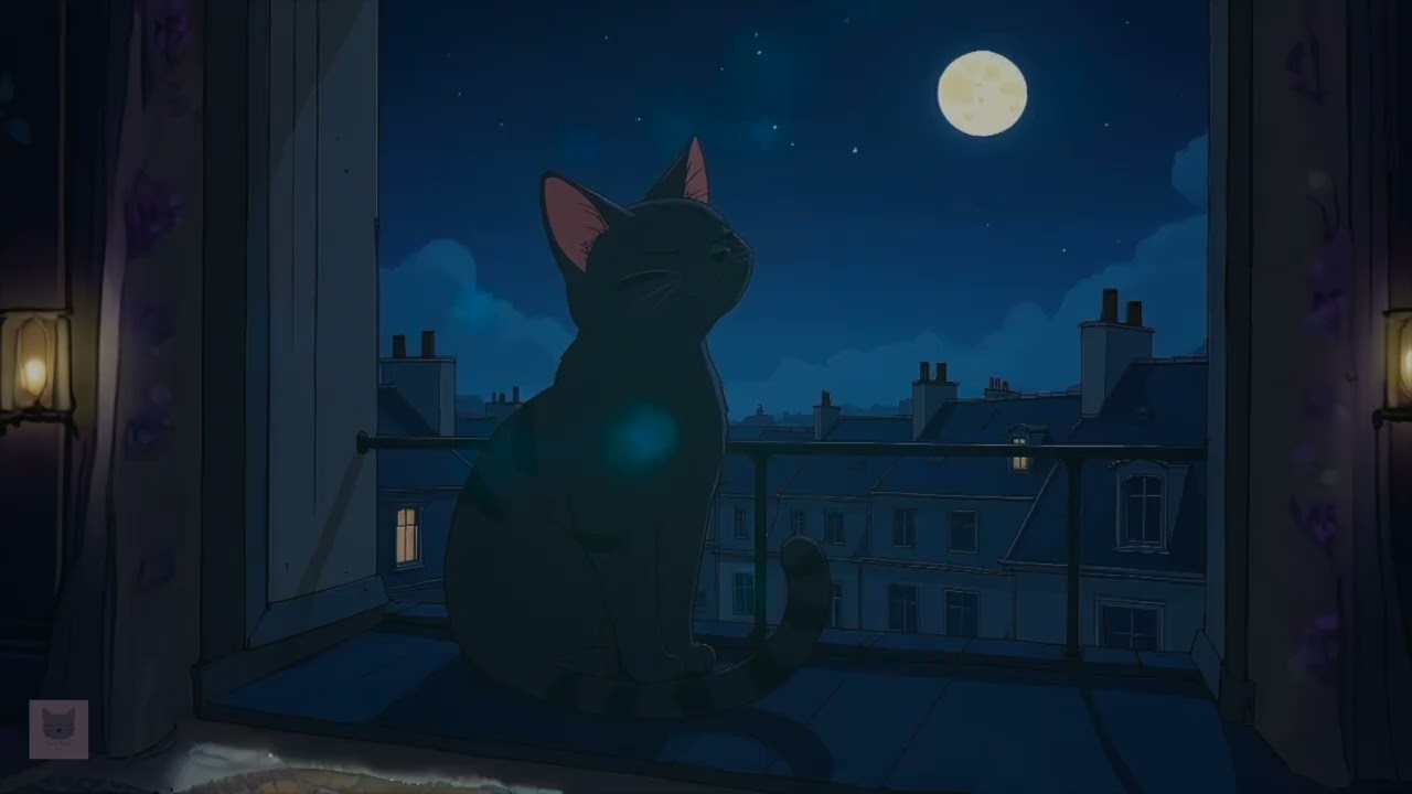 Au clair de la lune - Chill Lofi Ambient Music - Lofi Kitty Café ☕️🐾✨