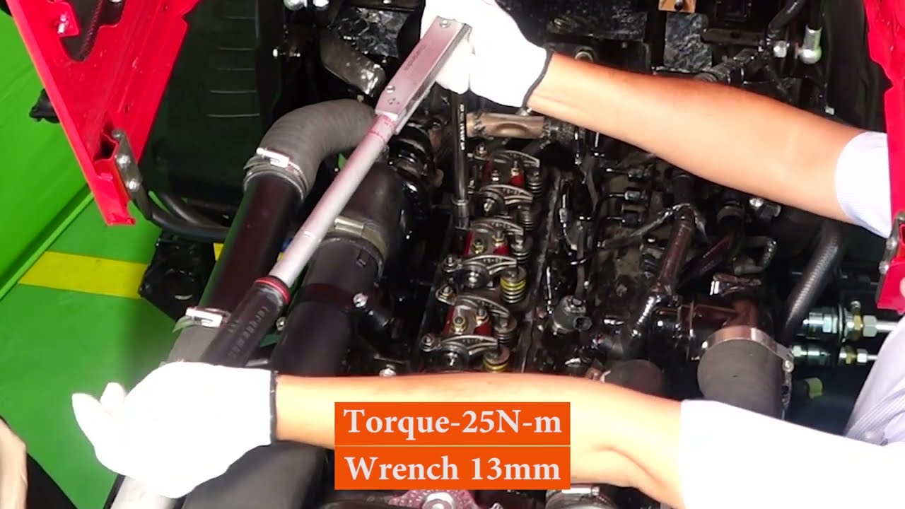 Tappet setting 4 cylinder NEF engine