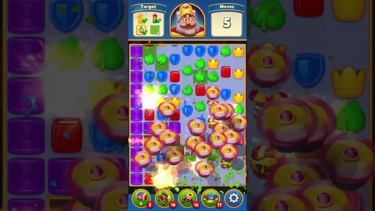 Royal Match Hard & Super Level 12741 - 12742 - 12743 - 12744 - 12745 Area 146 Fire Pit Walkthrogh
