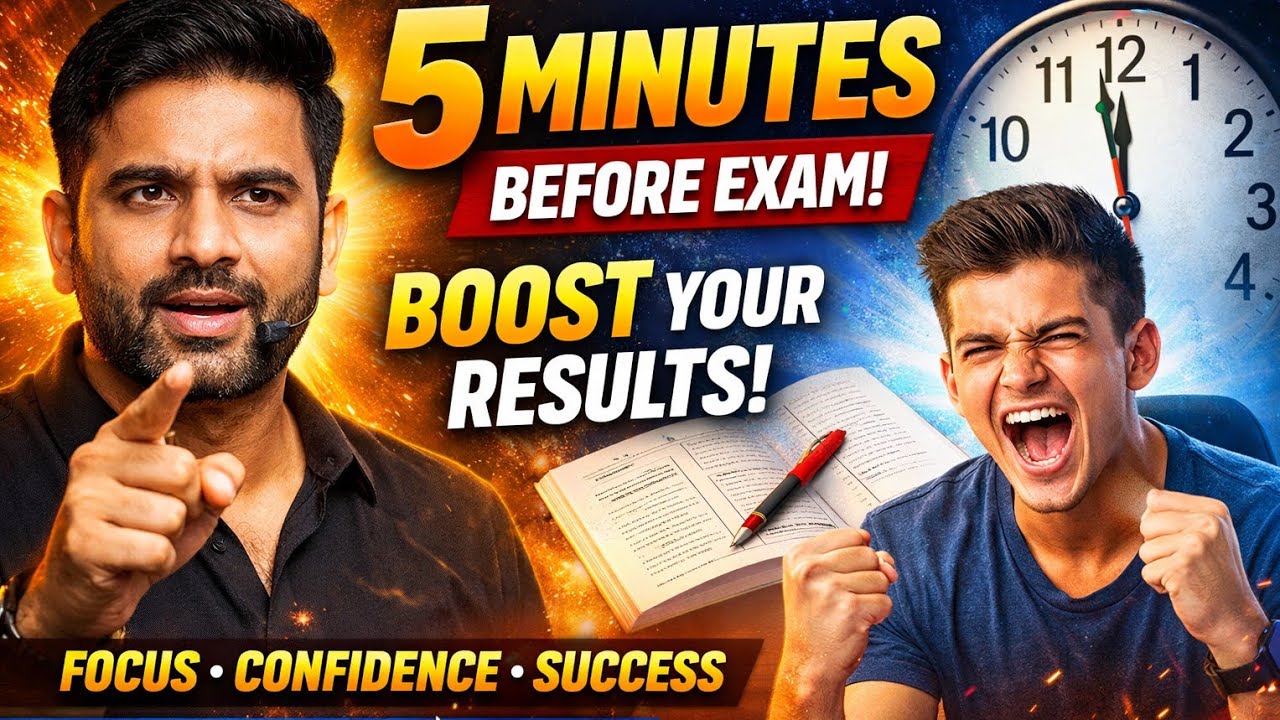 5 Minutes Before Exam = Success Mindset | Powerful Exam Time Motivation Speech