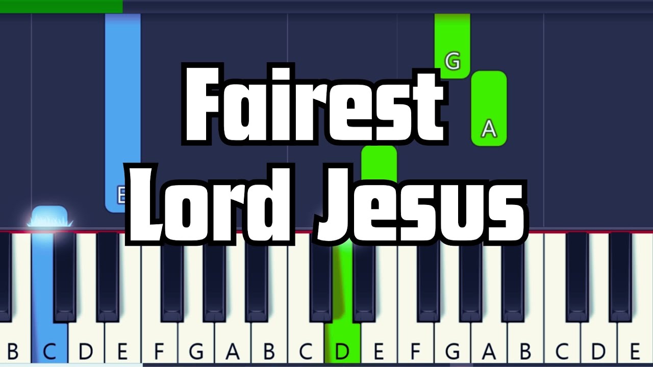 Fairest Lord Jesus Easy Beginners' Piano Tutorial (Hymn)