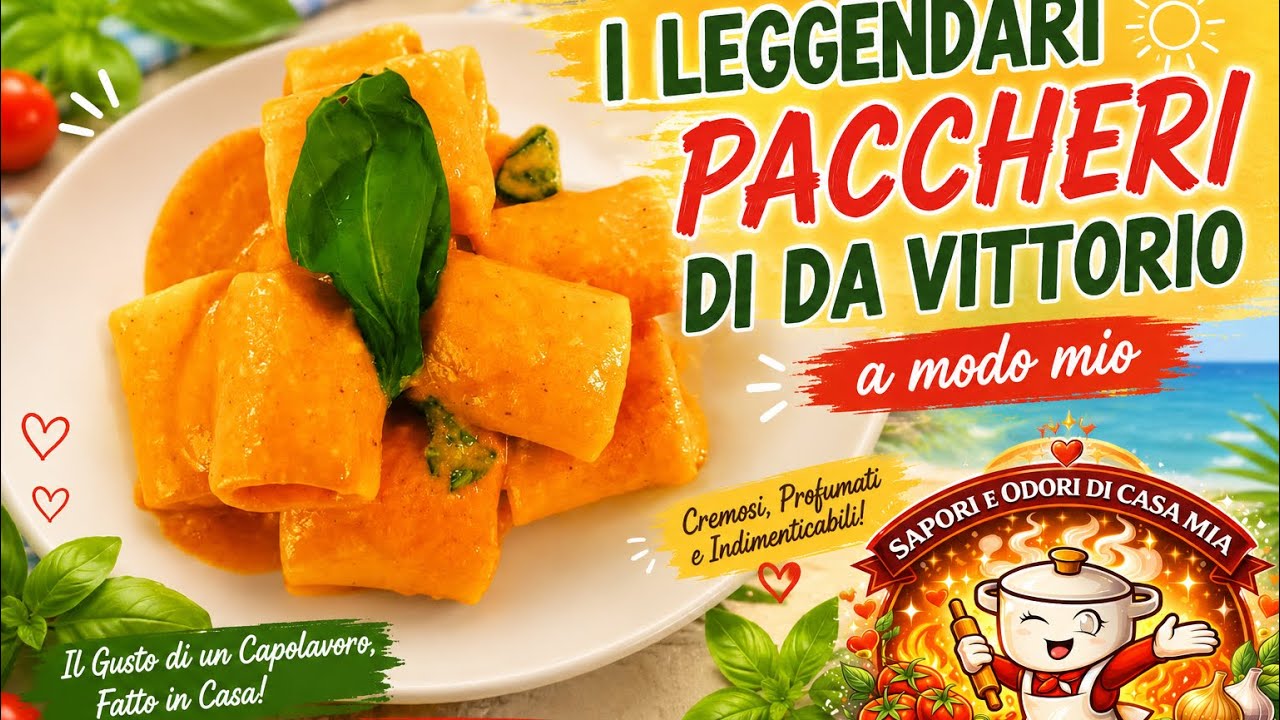I leggendari paccheri di Da Vittorio a modo mio Da Vittorio's legendary paccheri in my way