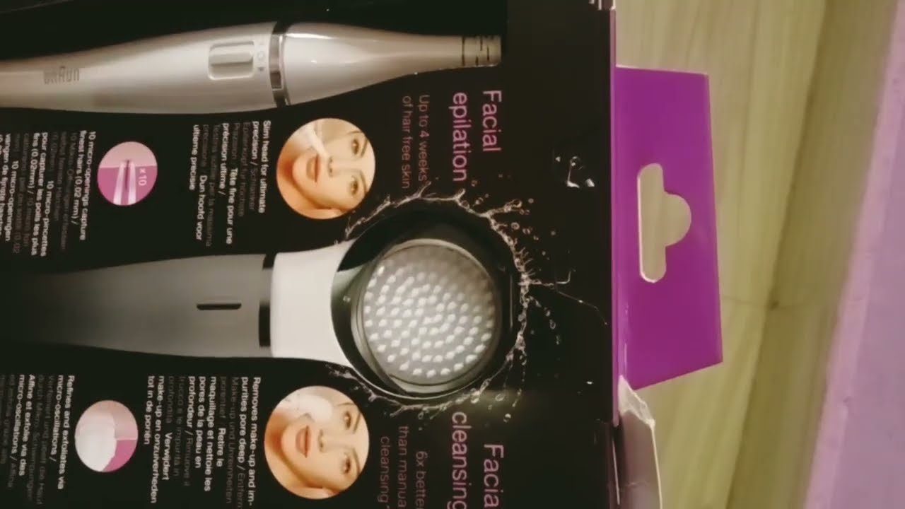 Face Spa mini epilator + cleansing brush || 