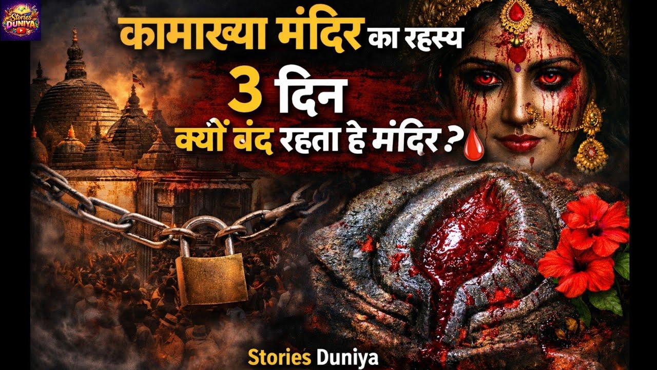 कामाख्या मंदिर का रहस्य😨3 दिन क्यों बंद रहता है मंदिर?|अंबुबाची मेला,तंत्र,शक्तिपीठ | Stories Duniya