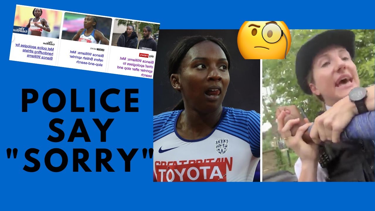 'He didn't do anything': Moment black British sprinter Bianca Williams is stopped by police