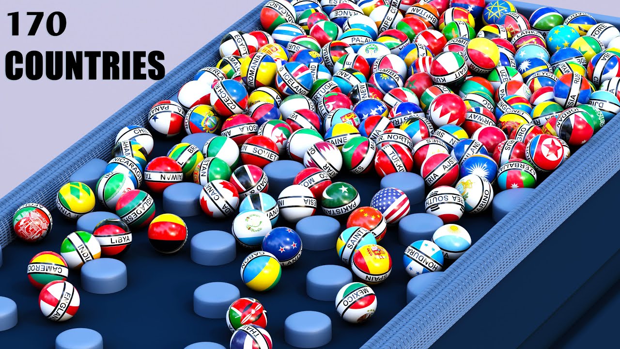 170 Countries, 169 Eliminations - Marble Race Elimination Tournament