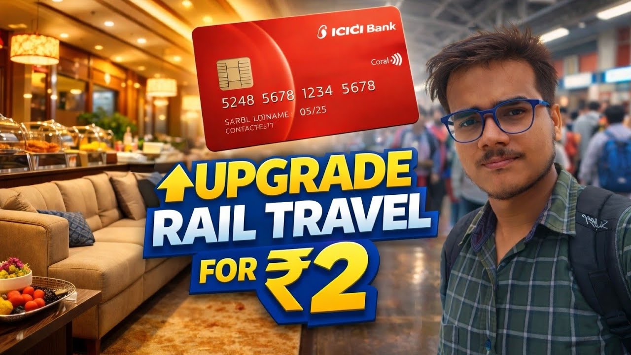 Railway Lounge Access for ₹2 🚄 | Free Food & Rest with Credit Card 💳 | My Experience!