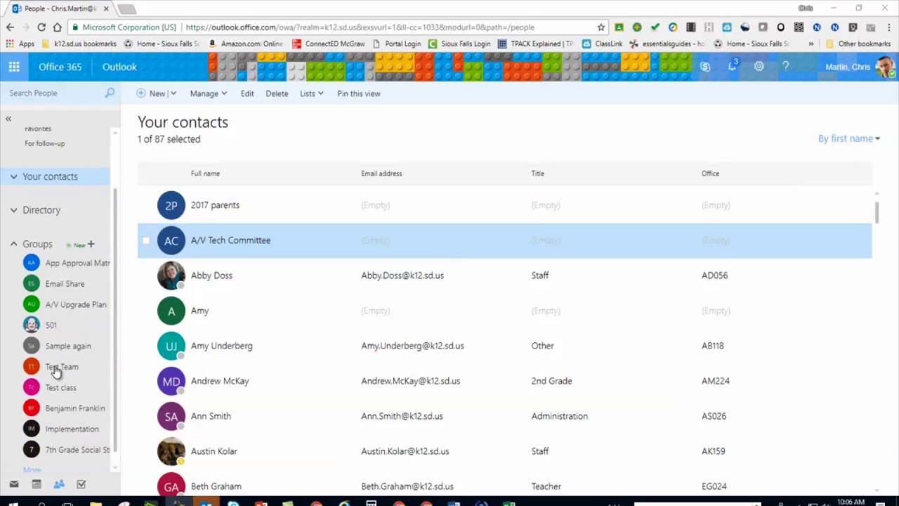 GROUPS VS DISTRIBUTION LISTS