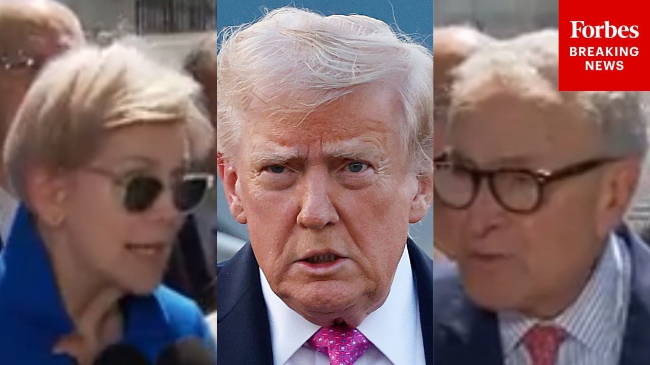 FULL EVENT: Warren, Schumer Take Questions After Trump Cancels Signing Of Housing Bill
