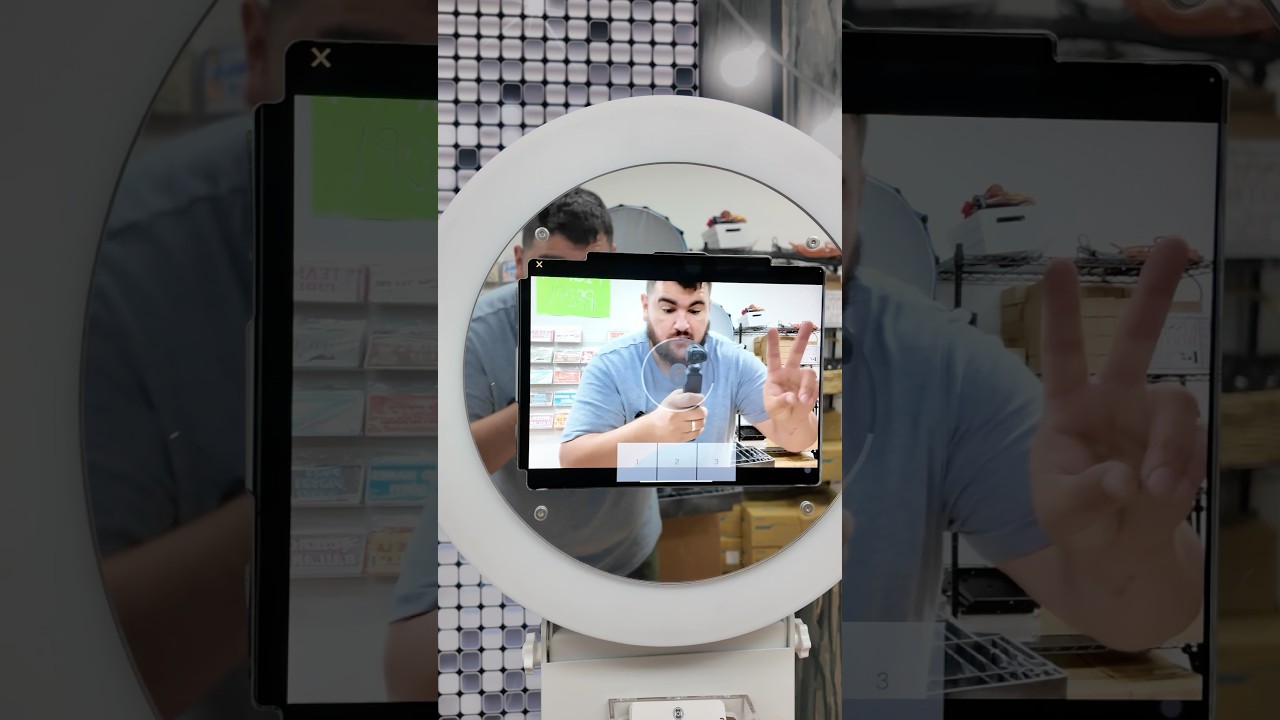 How to retake a photo during a session in LumaBooth.