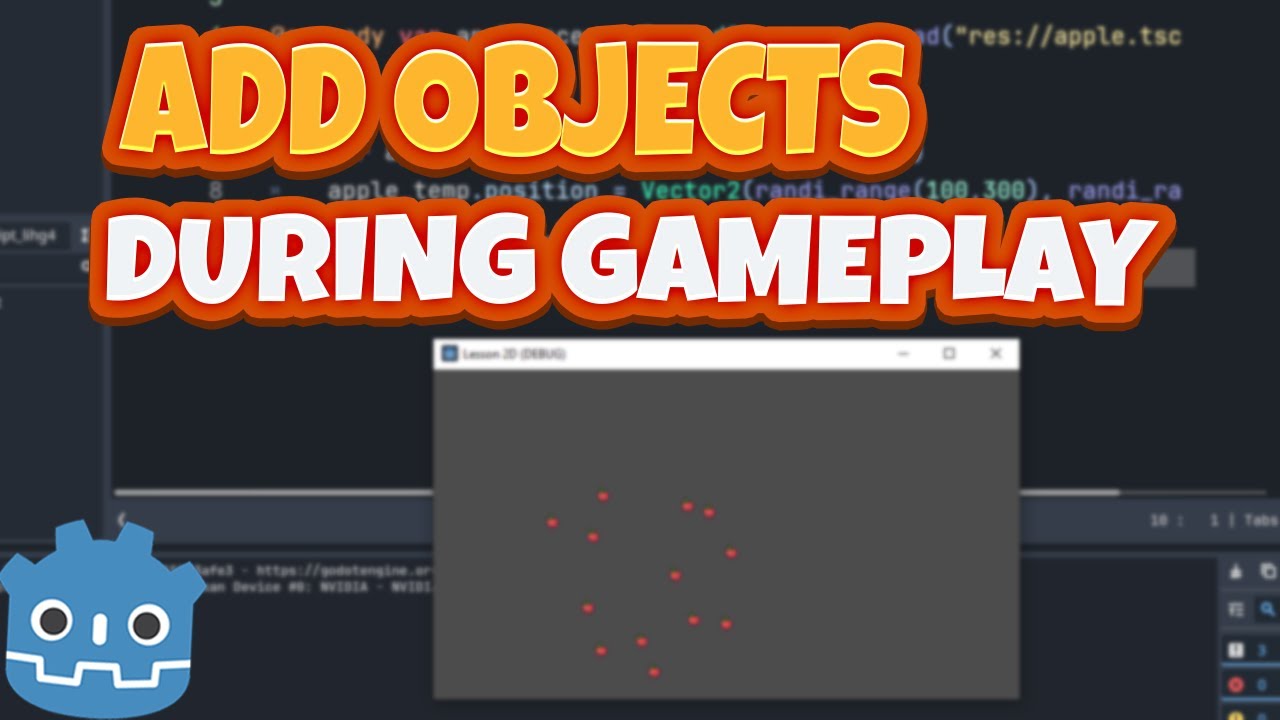Godot 4 Учебное пособие по созданию экземпляров и добавлению дочерних объектов