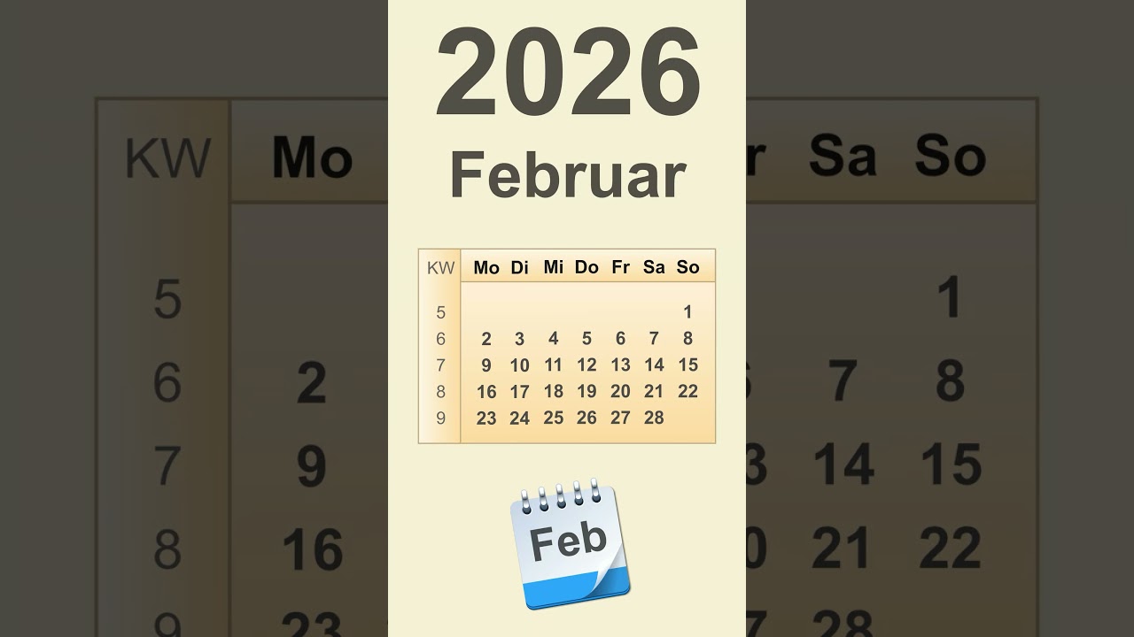 Kalender Februar 2026