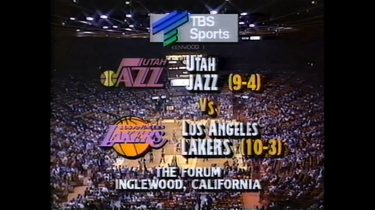 Utah Jazz at LA Lakers -12/2/1988