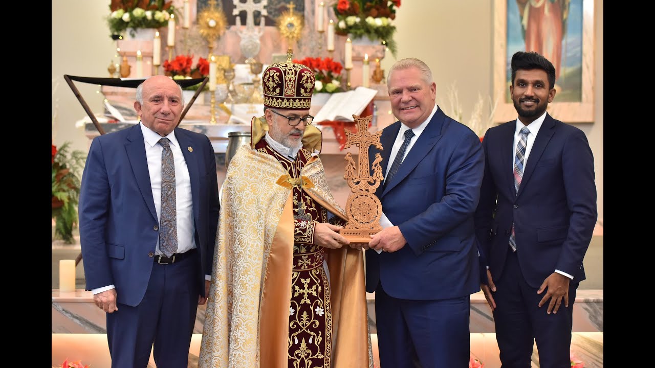 Premier Doug Ford's Visit to Holy Trinity Armenian Church of Toronto - January 6, 2025