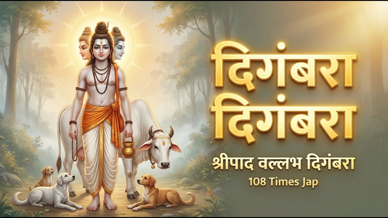Digambara Digambara Shripad Vallabh Digambara - 108 Times - Shree Datta Namasmaran