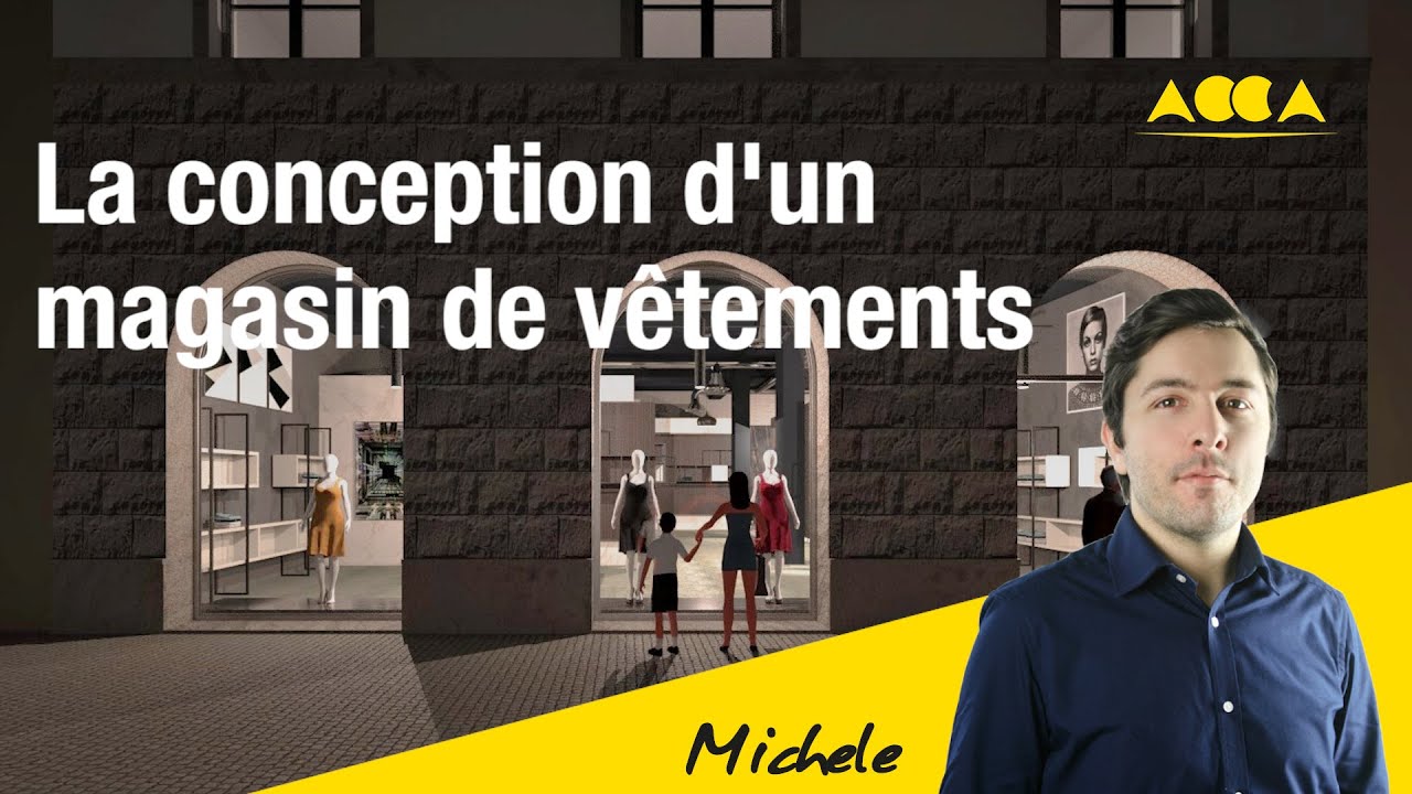 La conception d'un magasin de vêtements