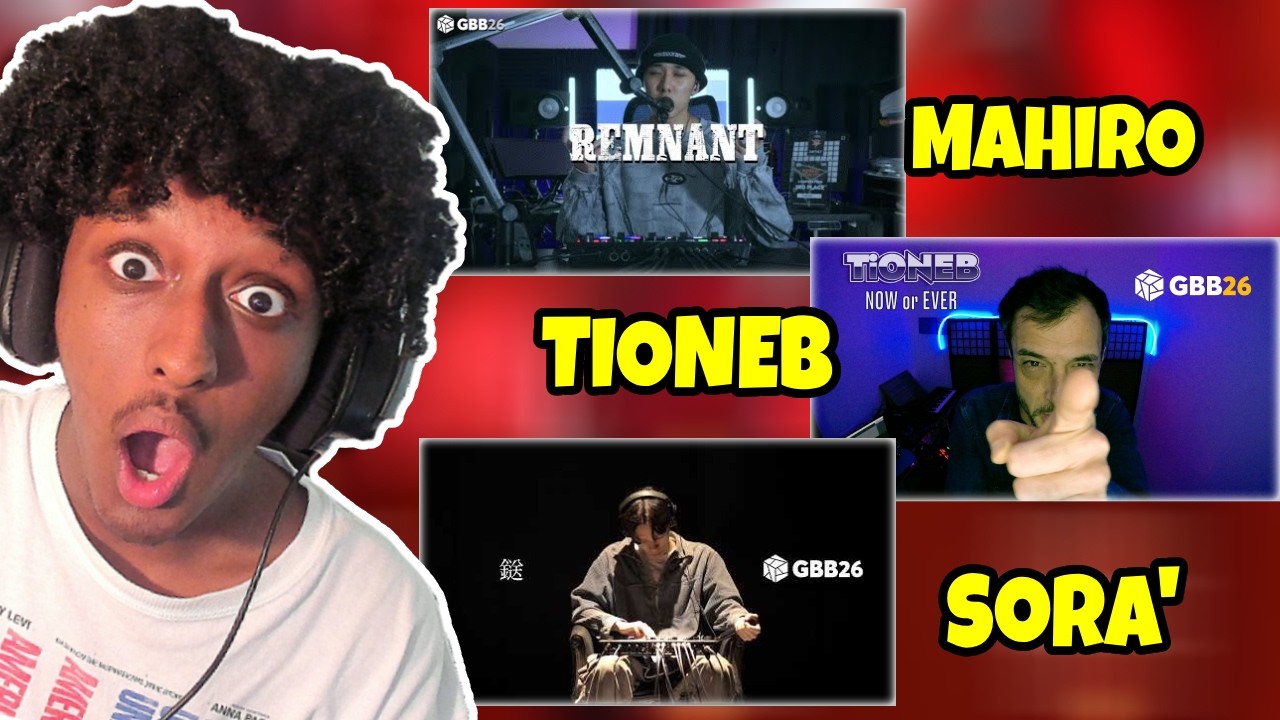 Yolow Reacts | Mahiro, TiONEB & Sora'| GBB26 LOOP Wildcards