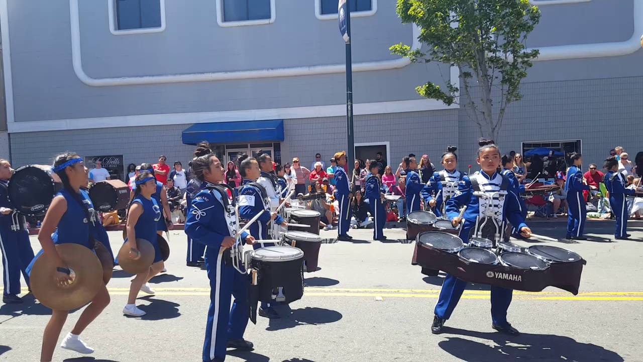 Solano Middle School Percussion at the 4th of July parade