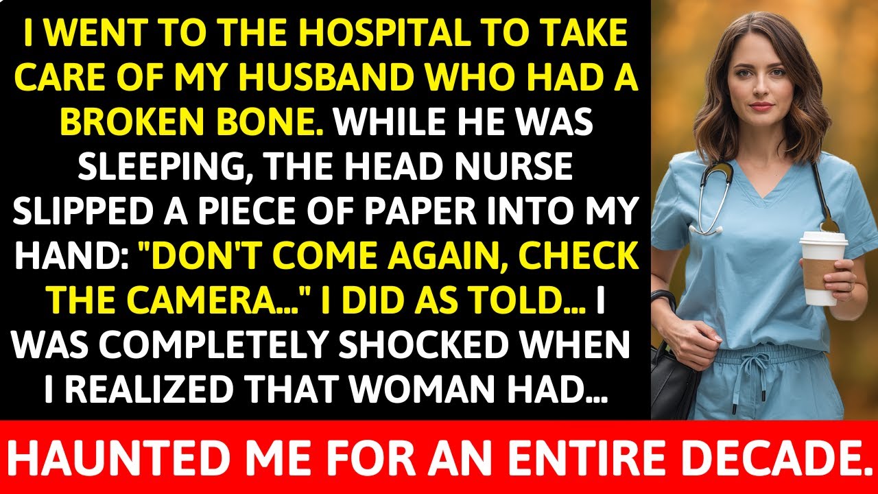 At The Hospital For My Husband's Broken Bone, A Nurse Slipped Me A Note: 