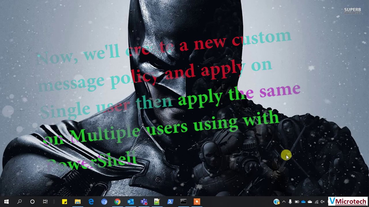 Set Teams Message Policy by PowerShell on Bulk users | Update Teams Policy | Microsoft Teams.